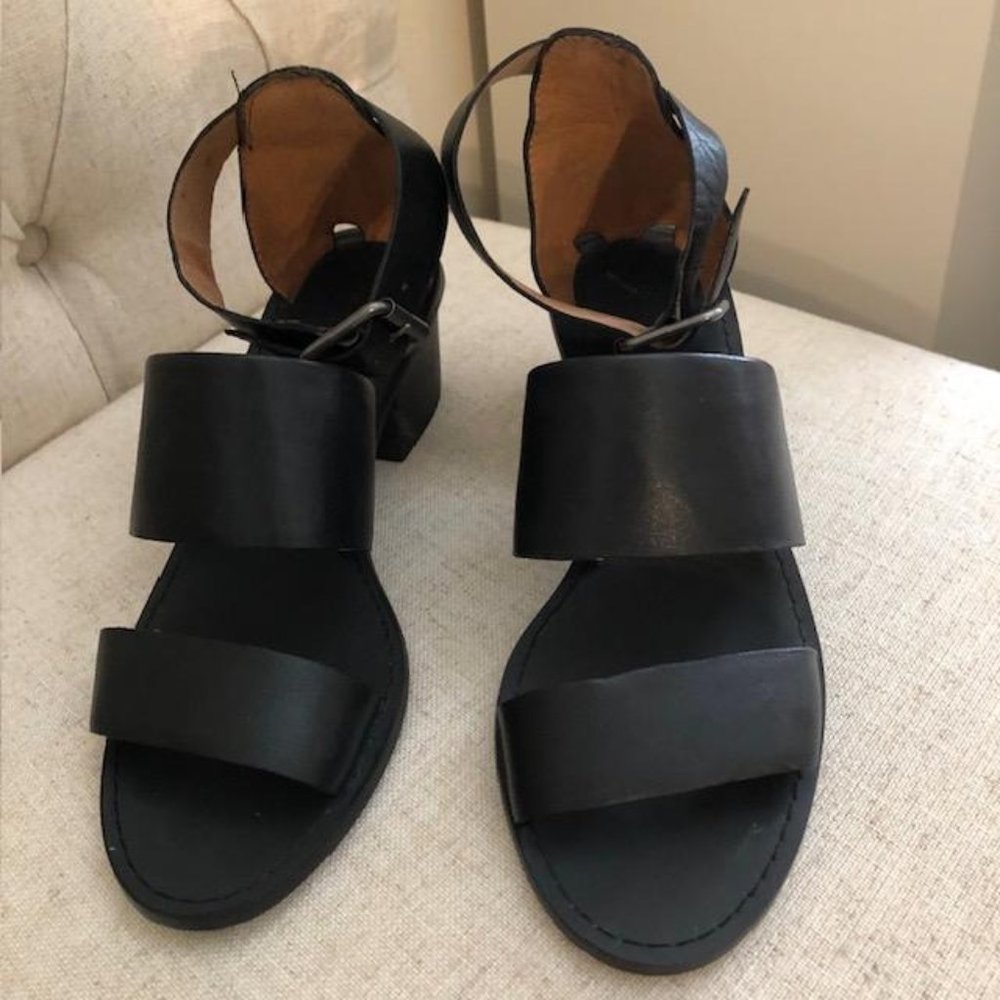Madewell Black Leather Shoes/Sandals Size 7.5